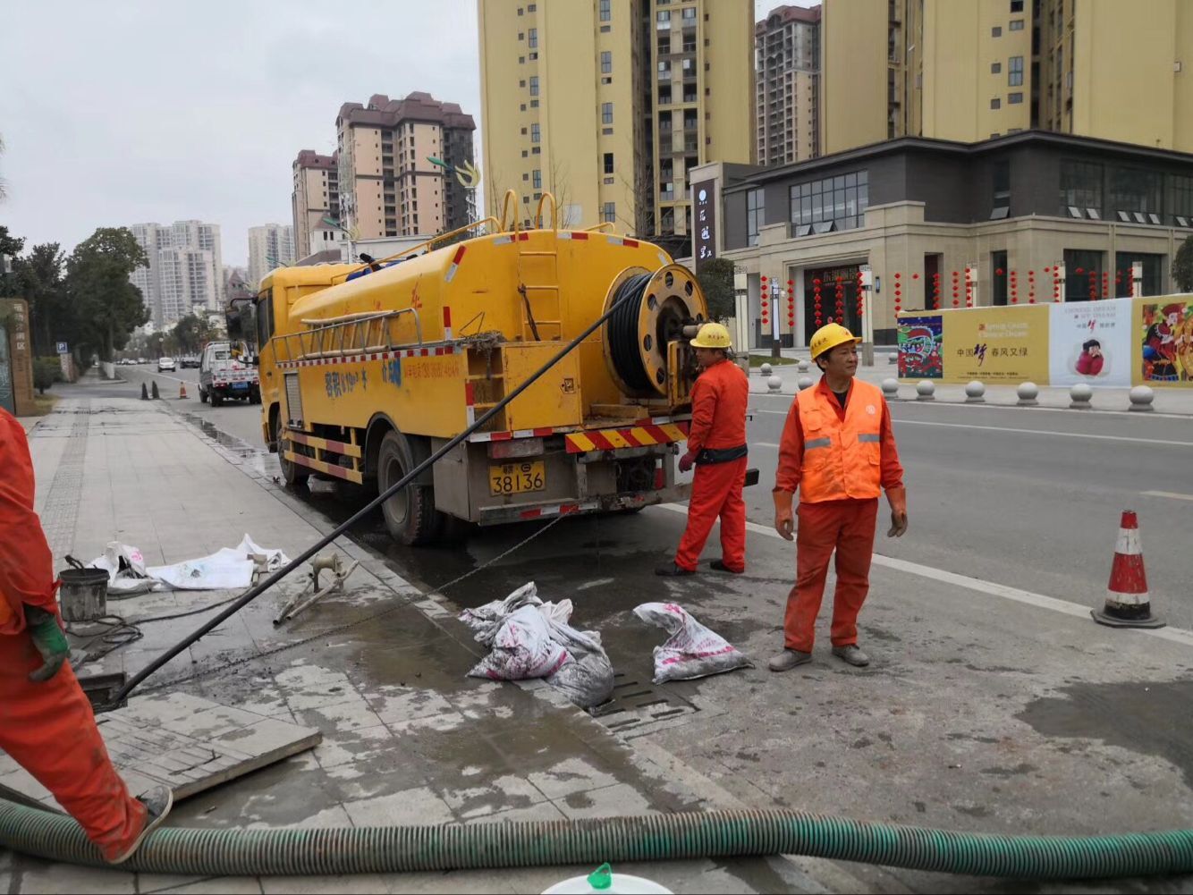 雨花台排污管道清淤-管道清洗